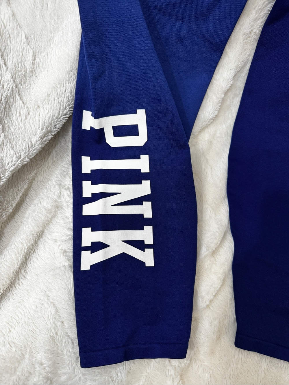 PINK Victoria's Secret Royal Blue Logo Leggings